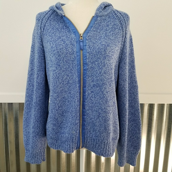 J. Jill Sweaters - J. Jill Zip Up Knit Sweater Hoodie
